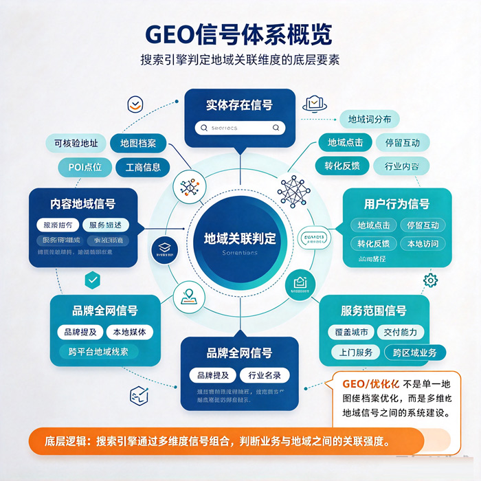 GEO信号体系概览：搜索引擎判定关联维度的底层要素