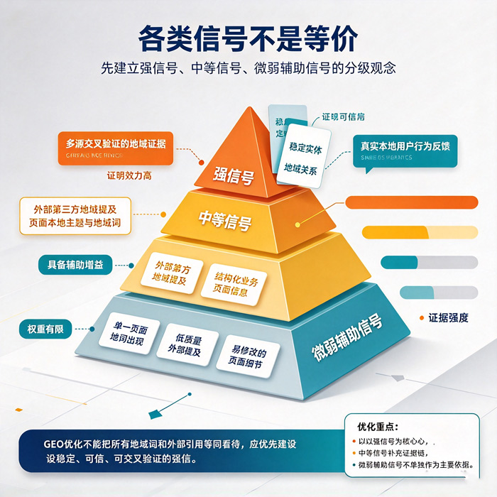 各类信号不是等价：先建立&ldquo;强信号、中等信号、微弱辅助信号&rdquo;的分级观念