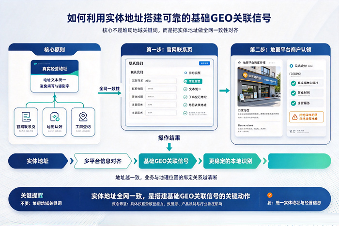 实体地址搭建 GEO 关联信号