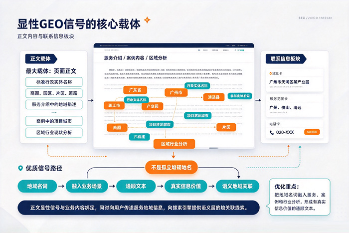 显性GEO信号的核心载体