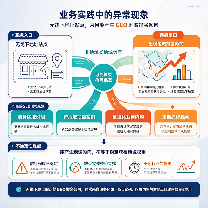 业务实践中的异常现象：无线下地址站点，为何能产生 GEO 地域排名倾向 - 图1