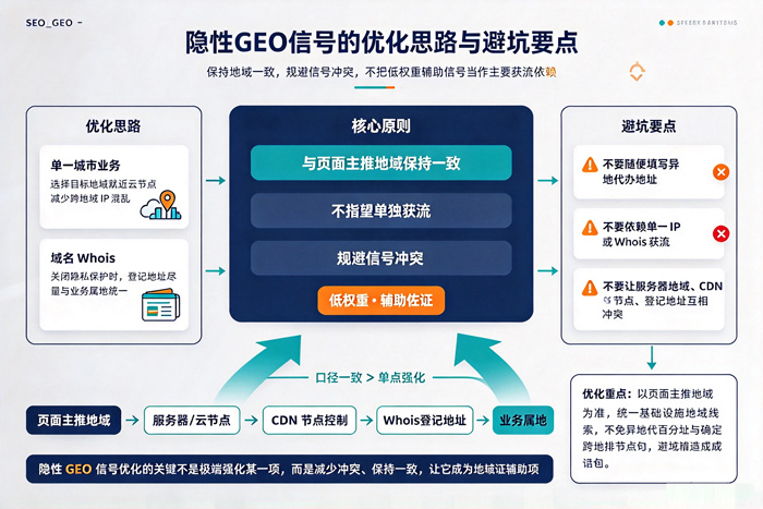隐性GEO信号的优化思路与避坑要点