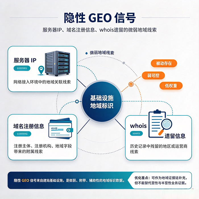 隐性GEO信号：服务器IP、域名注册信息、whois遗留的微弱地域线索